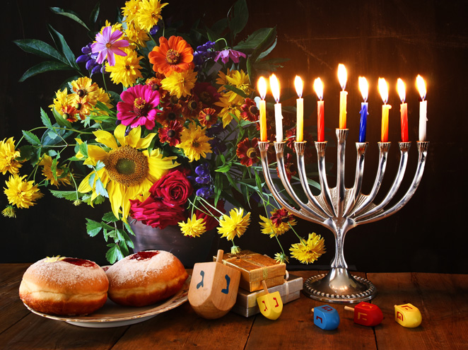 משלוח פרחים לחג חנוכה